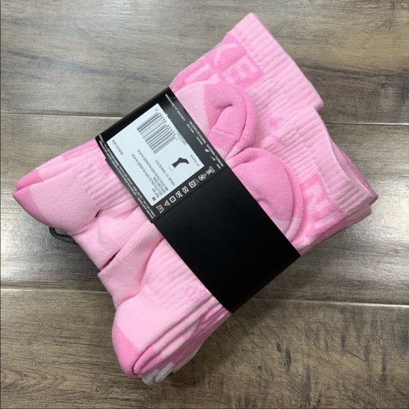 NIKE EVERYDAY CUSHIONED CREW SOCKS YTH 5Y-7Y pink - Picture 2 of 16